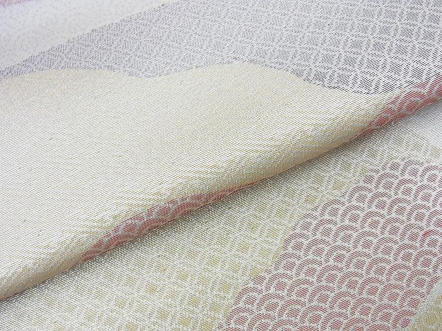 平和屋着物◎西陣 六通柄袋帯 地紙吉祥文 銀糸 逸品 BAAH2892jm