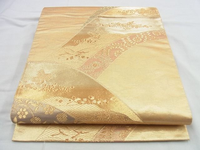 平和屋着物◎六通柄袋帯 青梅正倉院文 金彩箔錦 逸品 BAAH2923jm