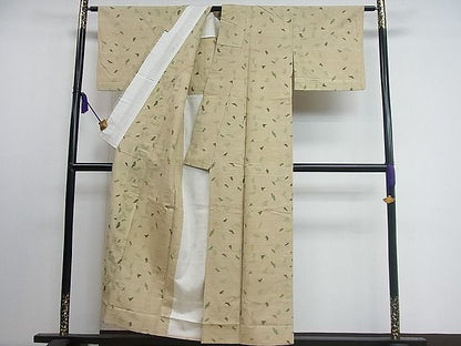 平和屋着物■上質な紬　単衣　吉祥文　逸品　CAAG7467ut