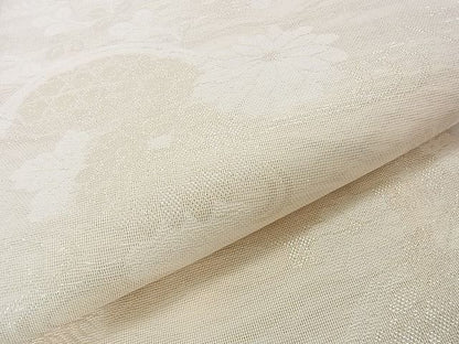平和屋着物■夏物 六通柄袋帯 籬草花文 銀糸 逸品 DAAG9026op