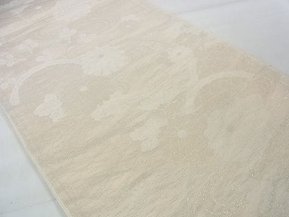 平和屋着物■夏物 六通柄袋帯 籬草花文 銀糸 逸品 DAAG9026op