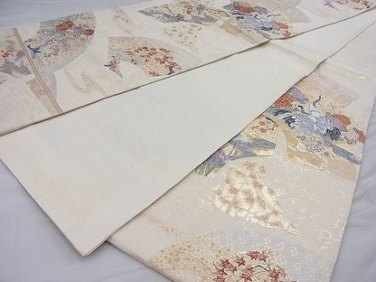平和屋着物◎六通柄袋帯 慶祥秀宝文 金糸 逸品 BAAH7904ea
