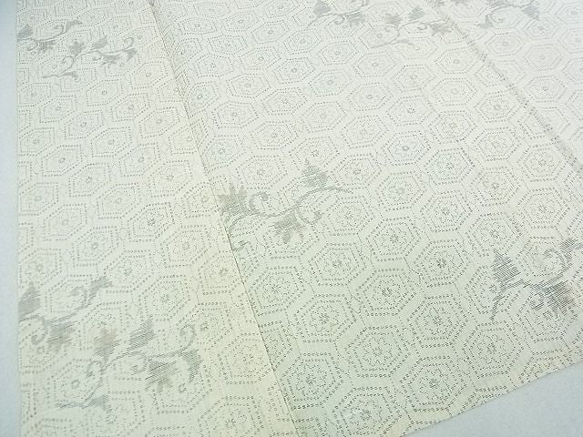 平和屋着物■夏物　小紋　亀甲花文　唐草文　DAAG6661wb