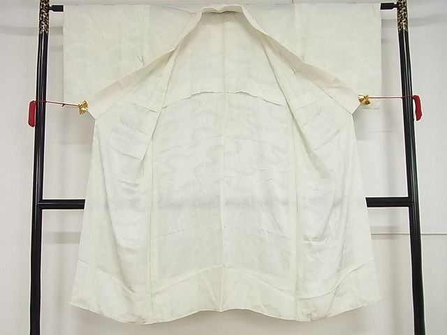 平和屋着物■長襦袢　無双仕立て　雲取り文　正絹　逸品　AAAJ1106Aog