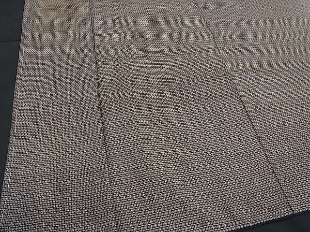 平和屋着物■男性　紬　格子　逸品　BAAF0619ga