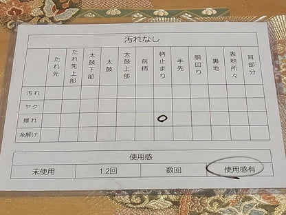平和屋着物◎六通柄袋帯 色紙花鳥舞蝶丸文 金銀糸 正絹 逸品 AAAI4881Asx