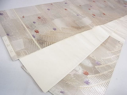 平和屋着物◎六通柄袋帯　京百景　二条城　金銀糸　逸品　DAAF5899cf