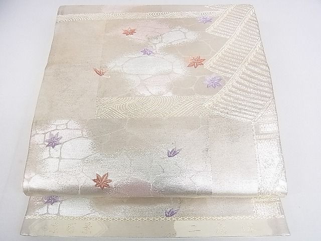 平和屋着物◎六通柄袋帯　京百景　二条城　金銀糸　逸品　DAAF5899cf
