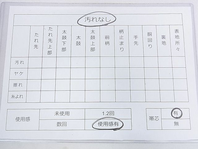 平和屋着物◎佐賀錦 六通柄袋帯 扇面花文 金銀糸 逸品 DAAF5915cf
