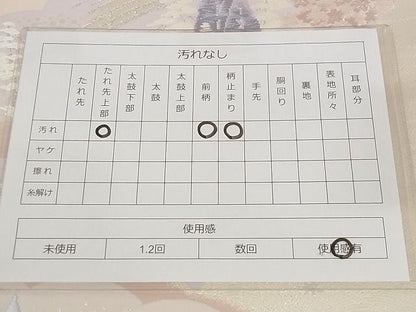 平和屋着物◎六通柄袋帯 吉祥萬代 風景文 銀糸 正絹 逸品 AAAJ2193Aaz