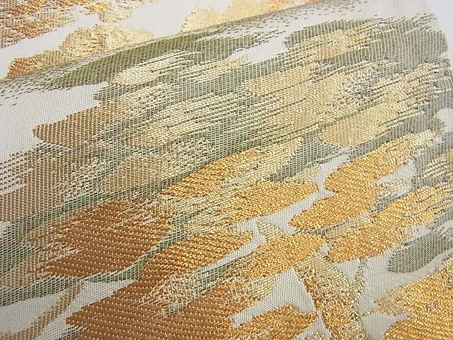 平和屋着物◎六通柄袋帯 籬浜松霞文 金糸 逸品 BAAG8986du