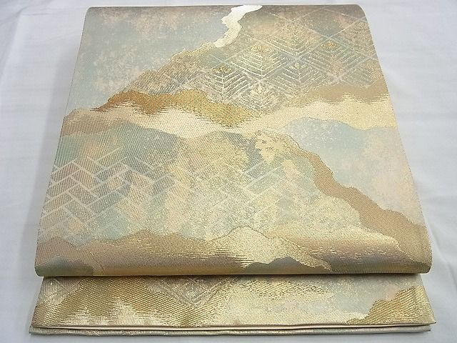 平和屋着物◎六通柄袋帯 道長文様 金糸 引箔 逸品 BAAG8990du