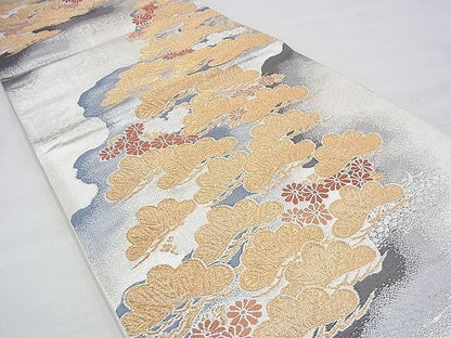 平和屋着物◎六通柄袋帯 唐織 浜松菊水文 金銀糸 逸品 BAAH5932fk