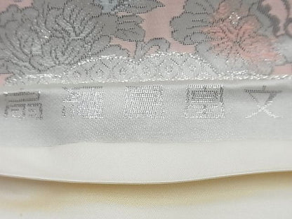 平和屋着物◎六通柄袋帯 唐織 扇緬鳳凰文 金銀糸 逸品 BAAI0205du