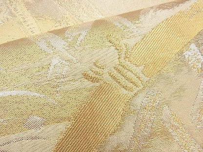 平和屋着物◎六通太鼓袋帯 光悦垣 金糸 逸品 BAAH5955fk