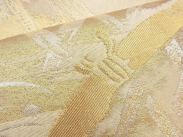 平和屋着物◎六通太鼓袋帯 光悦垣 金糸 逸品 BAAH5955fk