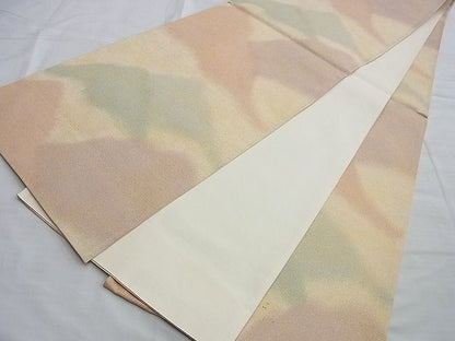 平和屋着物◎全通柄袋帯 砂子綴れ 重山文様 金糸 逸品 BAAI0201du