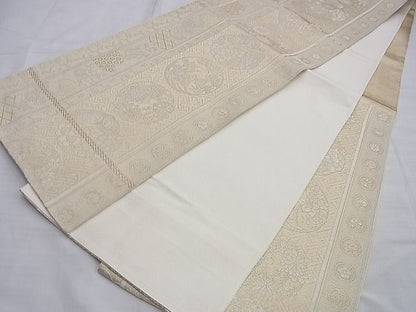 平和屋着物◎六通柄袋帯 花丸間道 金糸 逸品 BAAI0317du