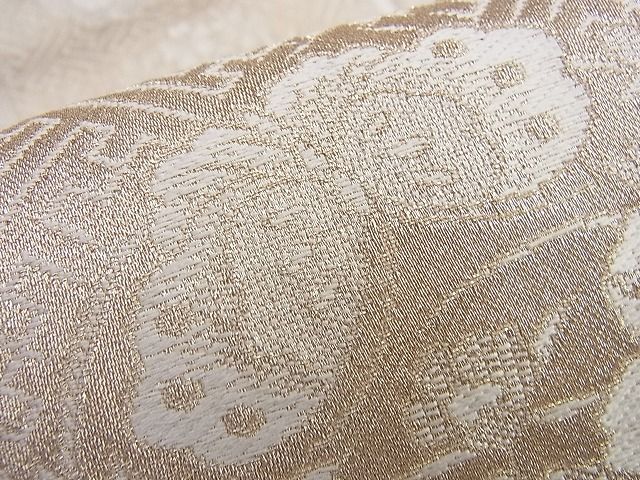 平和屋着物◎六通柄袋帯 花丸間道 金糸 逸品 BAAI0317du