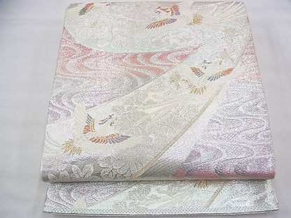 平和屋着物◎九百佐賀錦　六通柄袋帯　唐織　朱雀秀美錦　金銀糸　逸品　BAAH9225fk