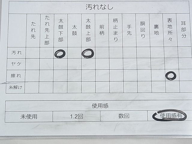 平和屋着物◎太鼓柄袋帯 作家物 幾何学文様 引箔 逸品 BAAH9257fk
