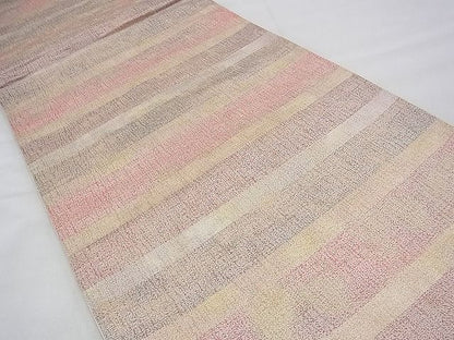 平和屋着物◎六通柄袋帯 横段文 金糸 逸品 BAAH9328fk