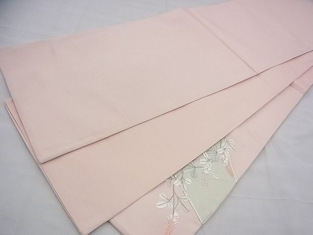 平和屋着物◎西陣 太鼓柄袋帯 駒刺繍 萩 銀糸 逸品 BAAH9367fk