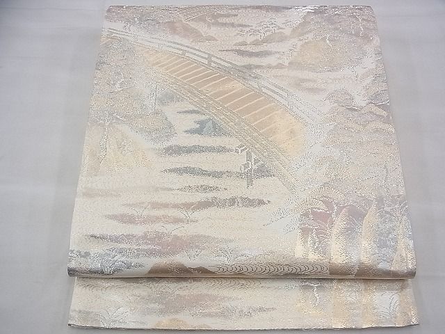 平和屋着物◎六通柄袋帯 京洛錦 二重引箔 金銀糸 逸品 BAAH8464fk