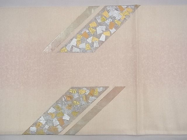 平和屋着物◎西陣 太鼓柄袋帯 箔散らし 金銀彩 逸品 BAAI1607fk