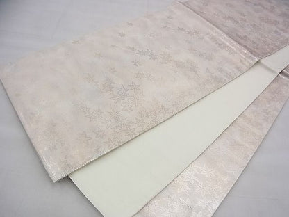 平和屋着物◎全通柄袋帯 楓 金糸 逸品 BAAH8491fk