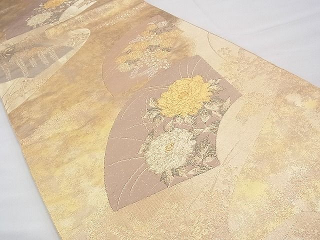 平和屋着物◎六通柄袋帯 本うるし あすか 金糸 引箔 逸品 BAAI1629fk