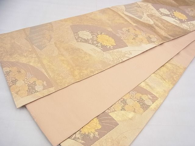 平和屋着物◎六通柄袋帯 本うるし あすか 金糸 引箔 逸品 BAAI1629fk