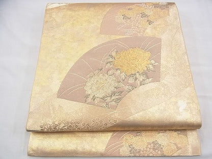 平和屋着物◎六通柄袋帯 本うるし あすか 金糸 引箔 逸品 BAAI1629fk