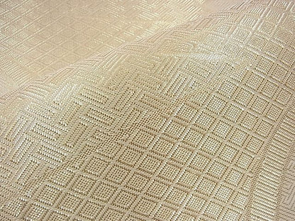 平和屋着物◎佐賀錦 全通柄袋帯 地紙重ね 金糸 逸品 BAAI1646fk