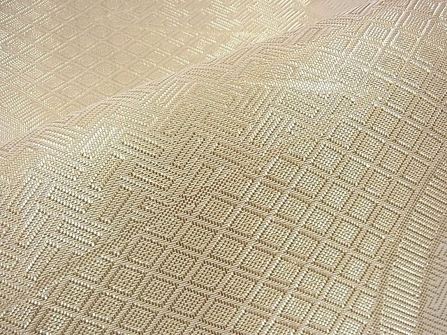 平和屋着物◎佐賀錦 全通柄袋帯 地紙重ね 金糸 逸品 BAAI1646fk