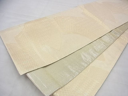 平和屋着物◎佐賀錦 全通柄袋帯 地紙重ね 金糸 逸品 BAAI1646fk