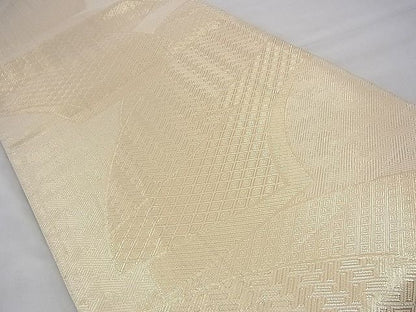 平和屋着物◎佐賀錦 全通柄袋帯 地紙重ね 金糸 逸品 BAAI1646fk
