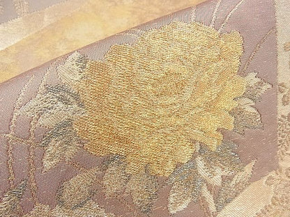 平和屋着物◎六通柄袋帯 本うるし あすか 金糸 引箔 逸品 BAAI1629fk