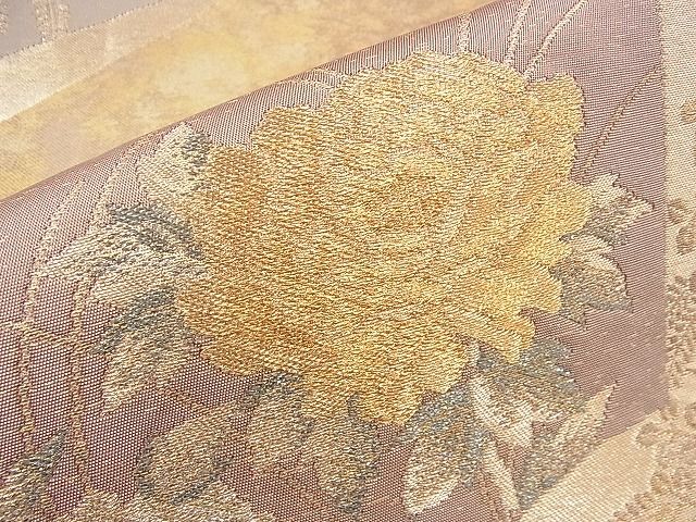 平和屋着物◎六通柄袋帯 本うるし あすか 金糸 引箔 逸品 BAAI1629fk
