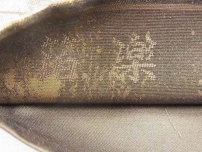 平和屋着物◎六通柄袋帯　箔楽　金彩　引箔　逸品　BAAI1684fk