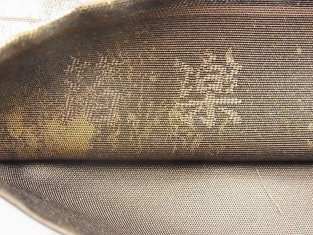 平和屋着物◎六通柄袋帯　箔楽　金彩　引箔　逸品　BAAI1684fk