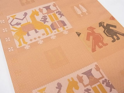 平和屋着物◎六通柄袋帯 動物吉祥文 逸品 CAAG0701fb