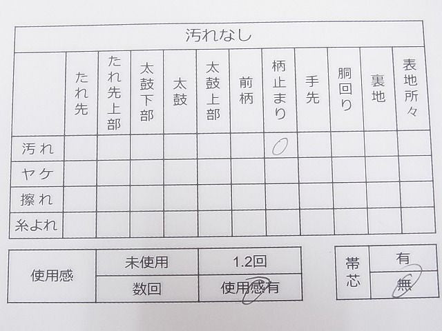 平和屋着物◎六通柄袋帯 切嵌吉祥花文 金糸 逸品 CAAG0717fb