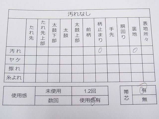 平和屋着物◎六通柄袋帯 唐織 扇面吉祥花文 金糸 逸品 CAAG0776fb