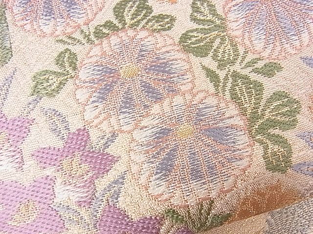 c625 袋帯 金 平和屋着物□六通柄袋帯 天井絵小袖 金銀糸 逸品 CAAG2175eg