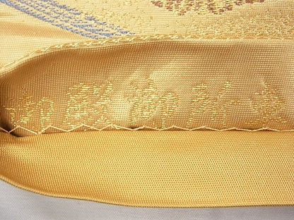 平和屋着物◎六通柄袋帯 唐織 御殿御所車 九百錦 金糸 逸品 CAAG8836fb