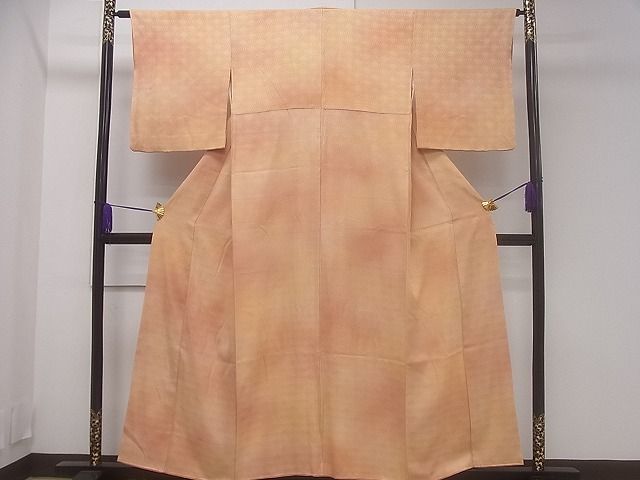 平和屋着物■付下げ　菊青海波地紋　暈し染め　逸品　CAAG3805ev