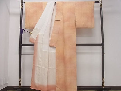 平和屋着物■付下げ　菊青海波地紋　暈し染め　逸品　CAAG3805ev