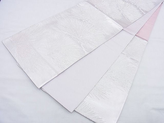 平和屋着物◎六通柄袋帯 若松 銀糸 逸品 BAAH4481kj