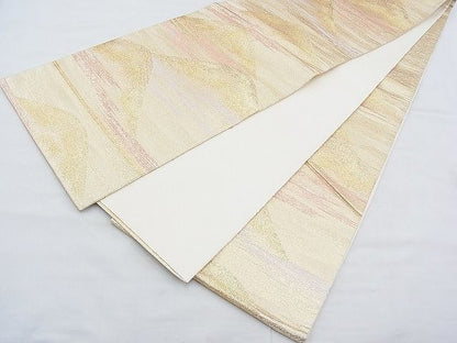 平和屋着物◎六通柄袋帯 遠山霞文 金糸 逸品 BAAH4544kj